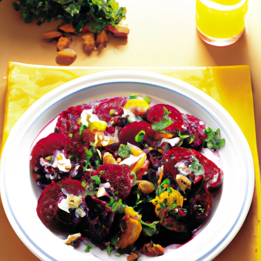 Beets with Orange and Almonds