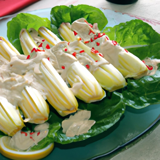 Belgian Endive stuffed with Crab