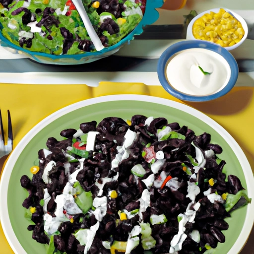 Black Bean and Corn Ranch Salad