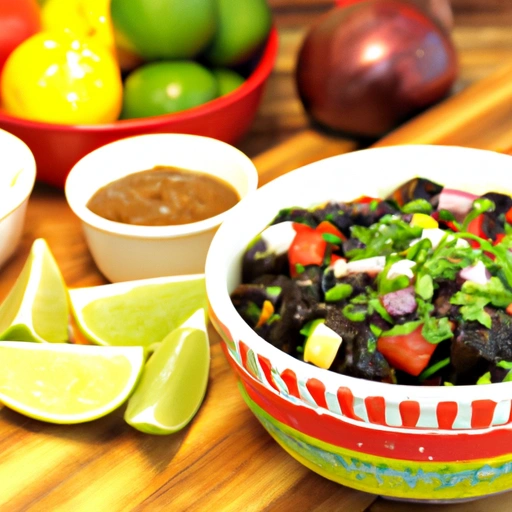 Black Bean Salsa with Veggies and Lime