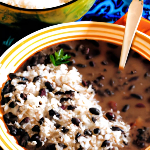 Black Bean Soup with Rice and Sherry