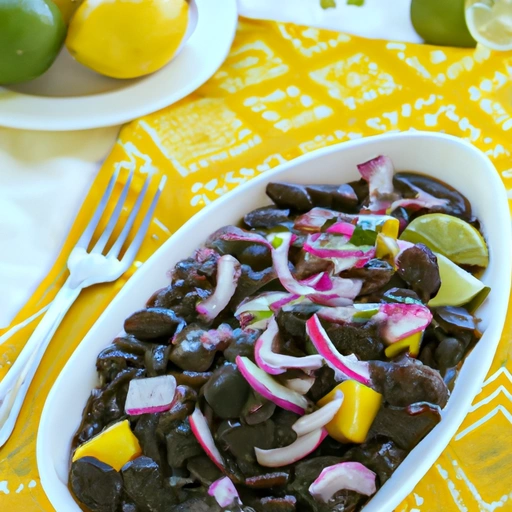 Black Beans in Mango Sauce