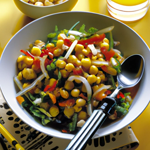 Black-eyed pea-corn salad