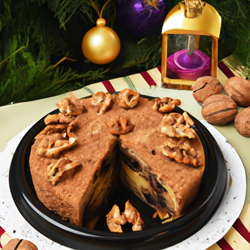 Black Walnut Christmas Cake