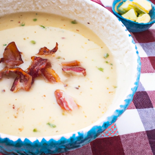Blue Cheese and Bacon Soup