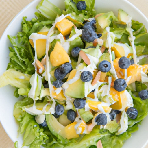 Blueberry Salad with Honey Nut Dressing