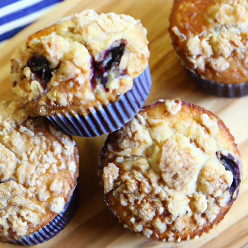 Blueberry Streusel Soy Muffins