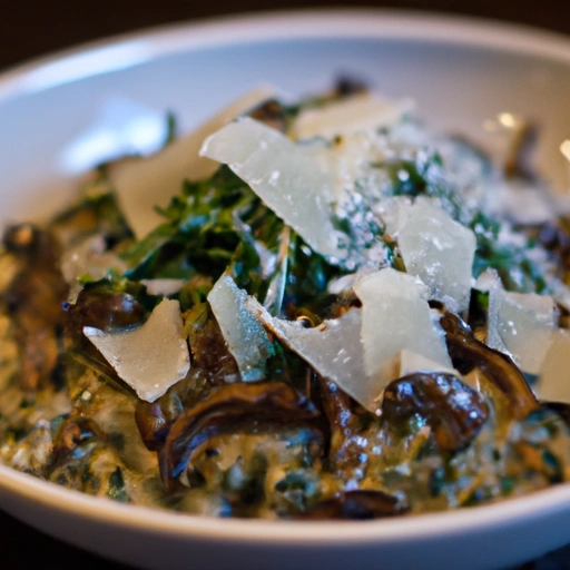 Bluefoot or Mixed Wild Mushroom Risotto with Arugula