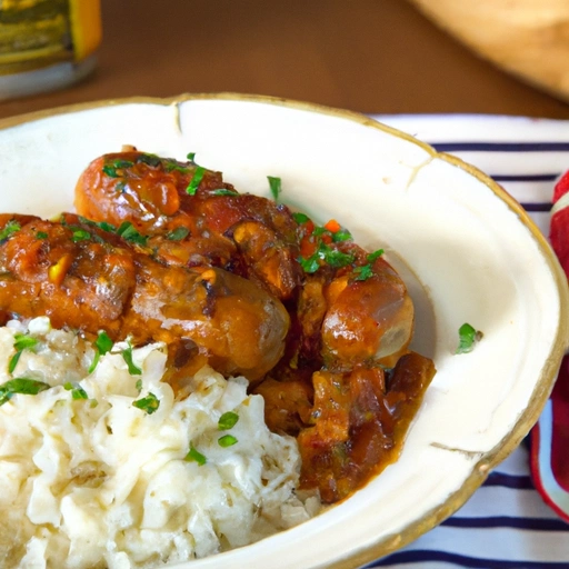 Bostońska pieczona kiełbasa z ryżem