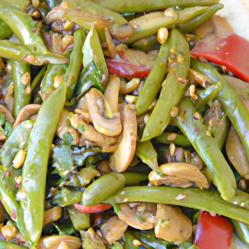 Braised Green Beans and Sunflower Seeds