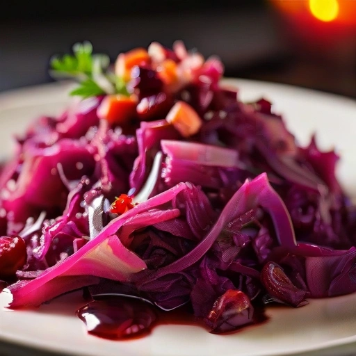 Braised Red Cabbage with Cranberries