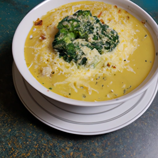Zupa z brokułów i sera piwnego