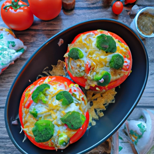 Broccoli-Topped Baked Tomatoes