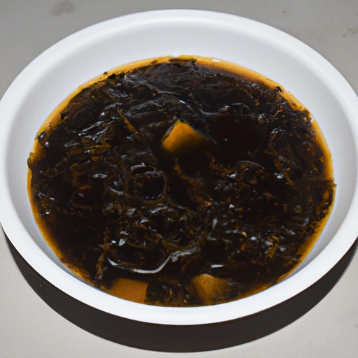 Zupa z brązowych wodorostów