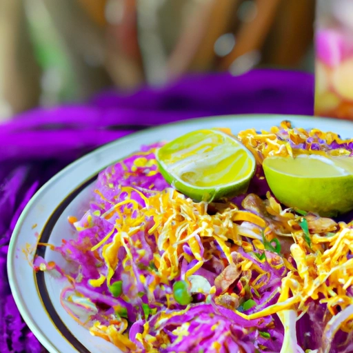 Burmese Raw Cabbage Salad