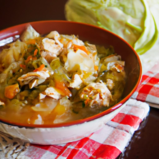 Cabbage and Chicken Soup