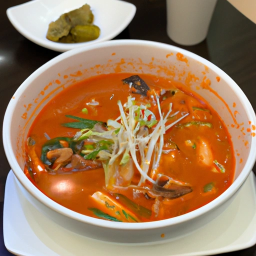 Zupa z kiszonej kapusty Kimchi