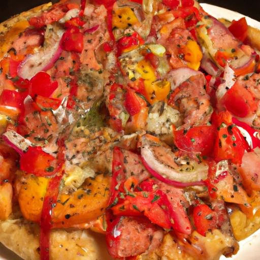 Cajun Tomato-Pepper Pizza