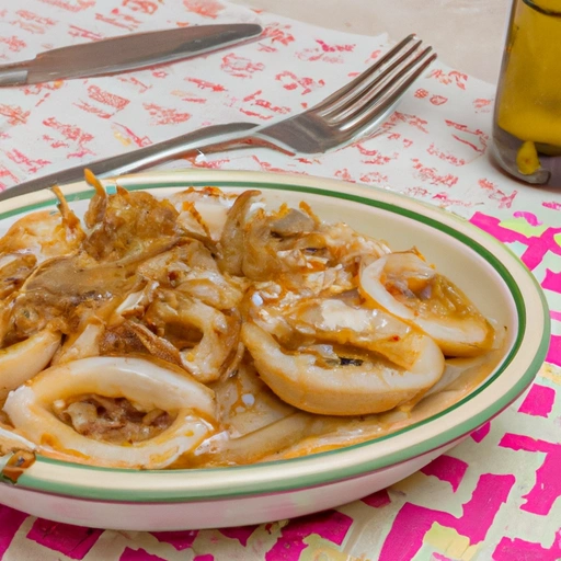 Calamares con Cebolla - Squid with Onion