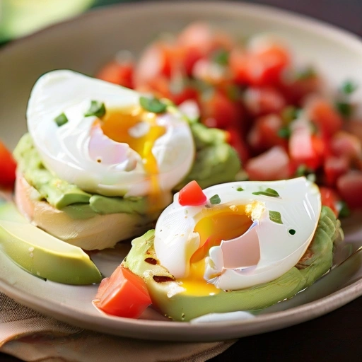 California Avocado Sauced Poached Eggs