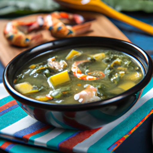 Callaloo Soup with Crab