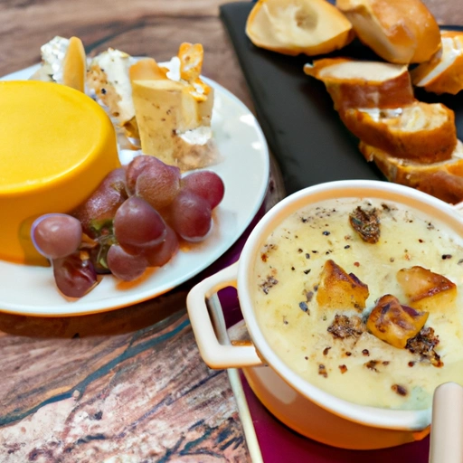 Camembert Fondue with Truffle Essence