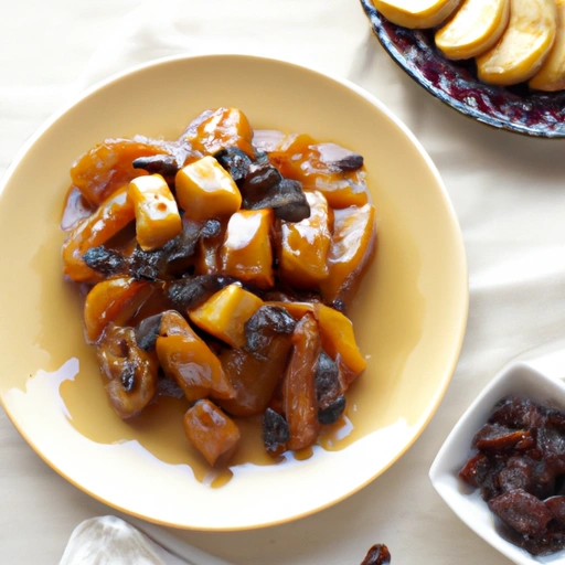 Candied Sweet Potatoes with Apples and Raisins