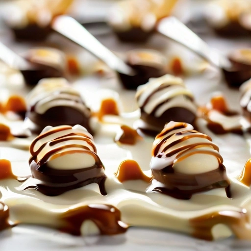 Caramel-drizzled Spoons