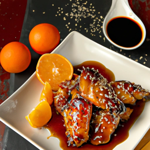 Caramelized Chicken Wings with an Orange Sauce