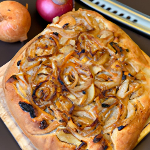 Caramelized Onion and Apple Focaccia