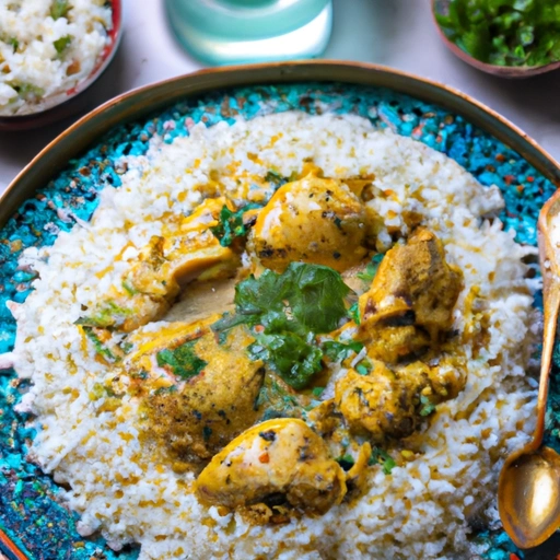 Cardamom-infused Chicken with Rice