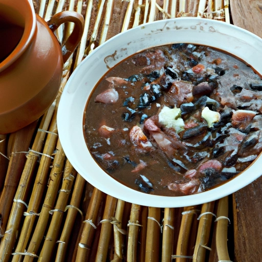 Zupa z czarnymi fasolami w stylu karaibskim