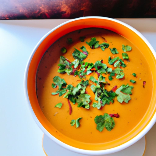 Carrot Coriander and Chilli Soup