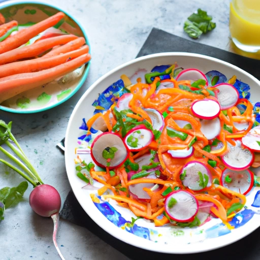 Carrot Orange and Radish Salad