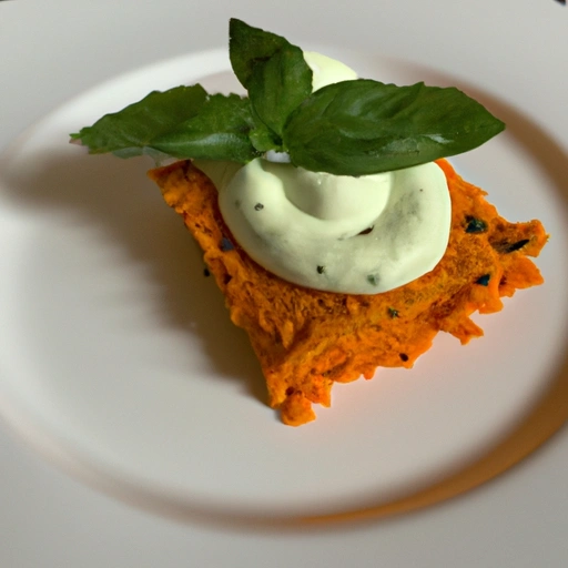 Carrot Sformati with Basil-Mascarpone Cream