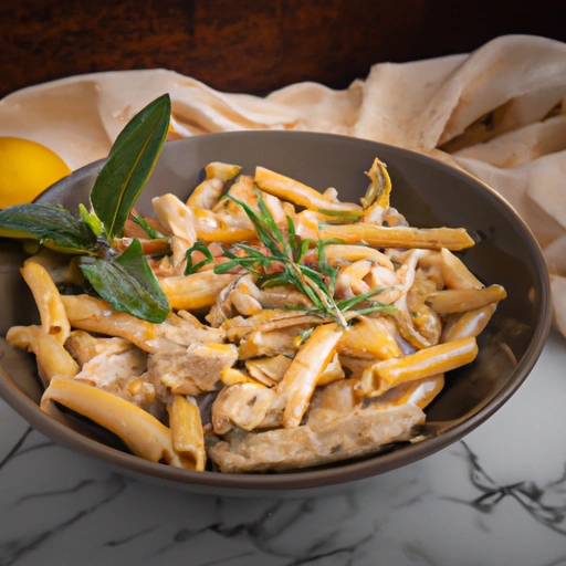 Casarecce with Chicken, Lemon and Sage