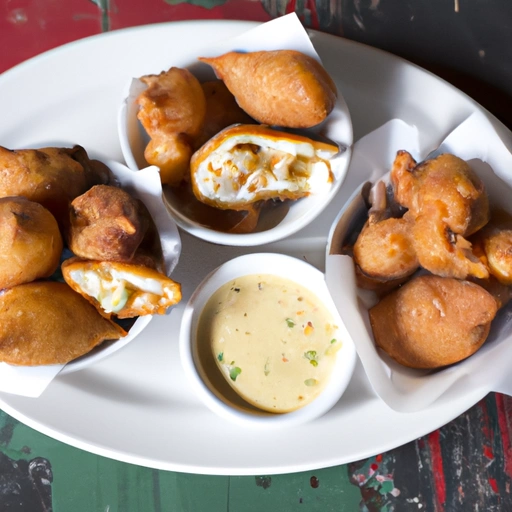 Catfish Beignets with Remoulade Dipping Sauce
