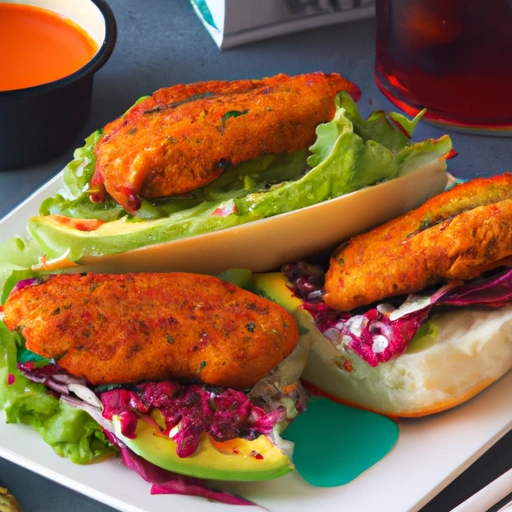 Catfish Fillet Sandwiches with Red 'Firecracker' Sauce