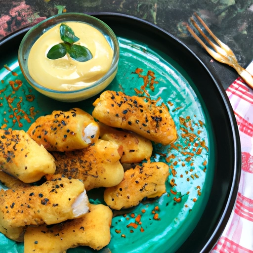 Catfish Nuggets with Champagne Mustard Sauce