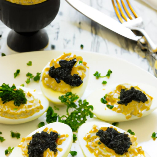 Caviar-stuffed Eggs