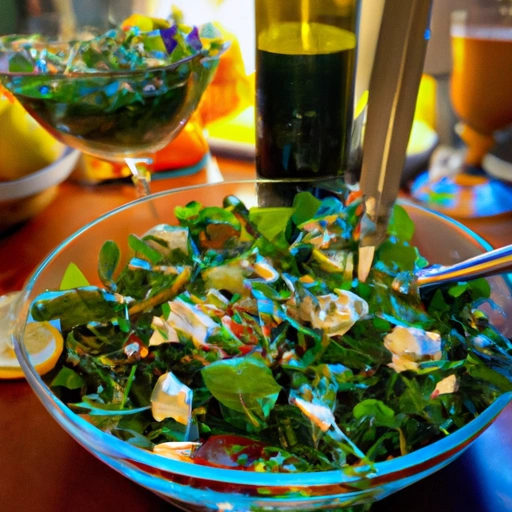 Champagne Salad Dressing and Herb Salad