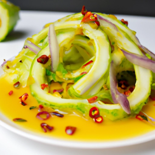 Chayote Salad with Lemony Hot Sauce