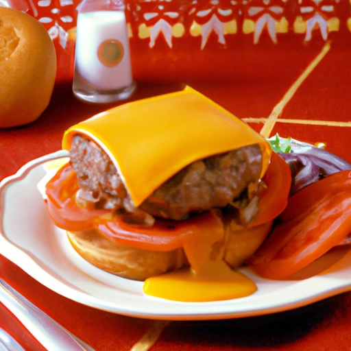Cheddar-stuffed Horseradish Burger
