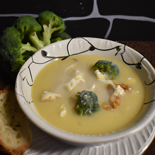 Cheese and trees soup