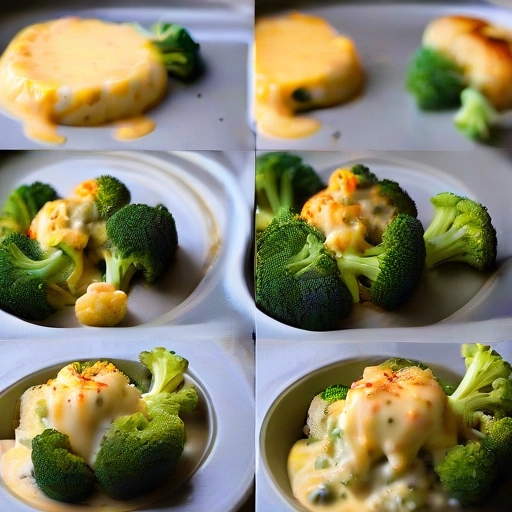 Cheesy Broccoli and Cauliflower with Green Chilies