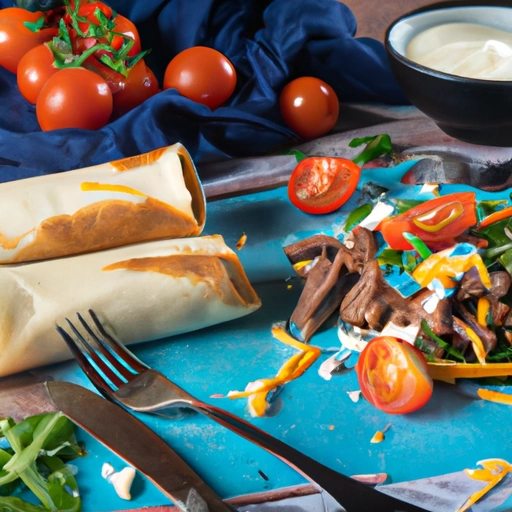 Cheesy Roast Beef Wraps