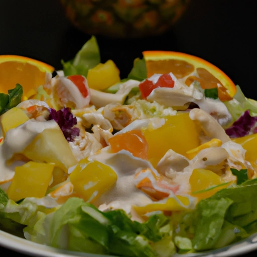 Chicken and Mixed Fruit Salad
