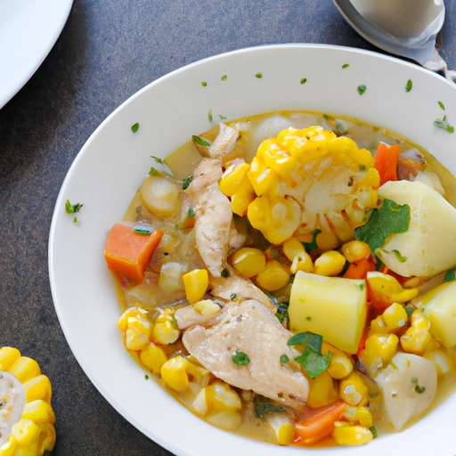 Chicken, Corn and Potato stew