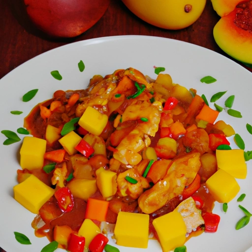 Chicken Creole with Mango