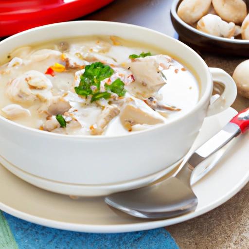 Chicken, Fennel and Mushroom Soup